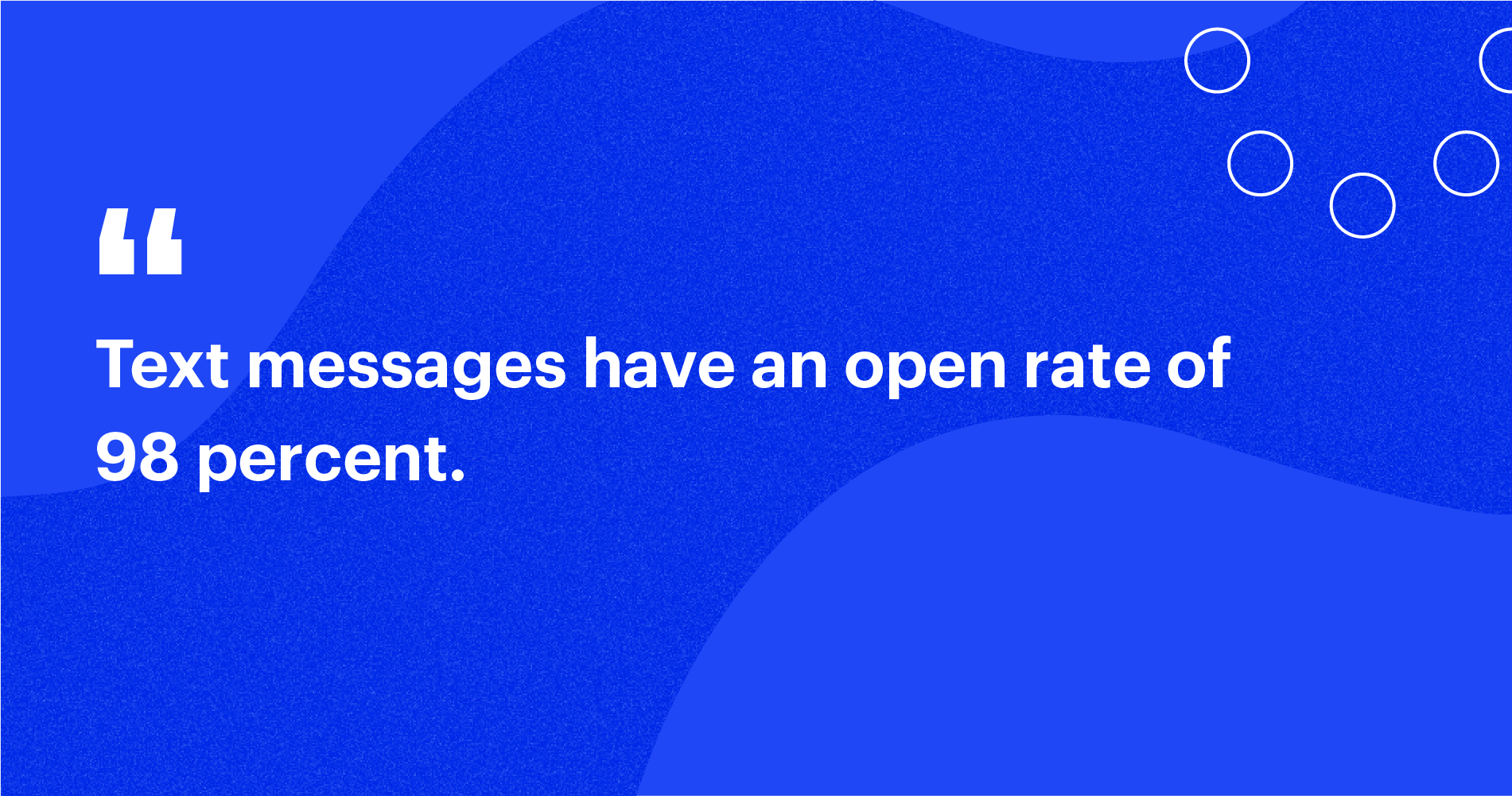 text message open rate
