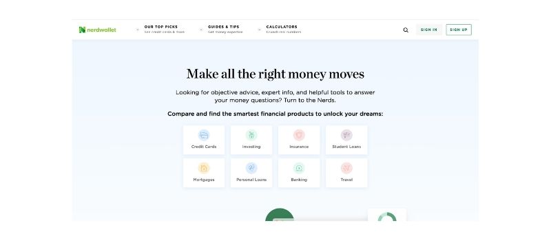 Nerdwallet Content Marketing Example