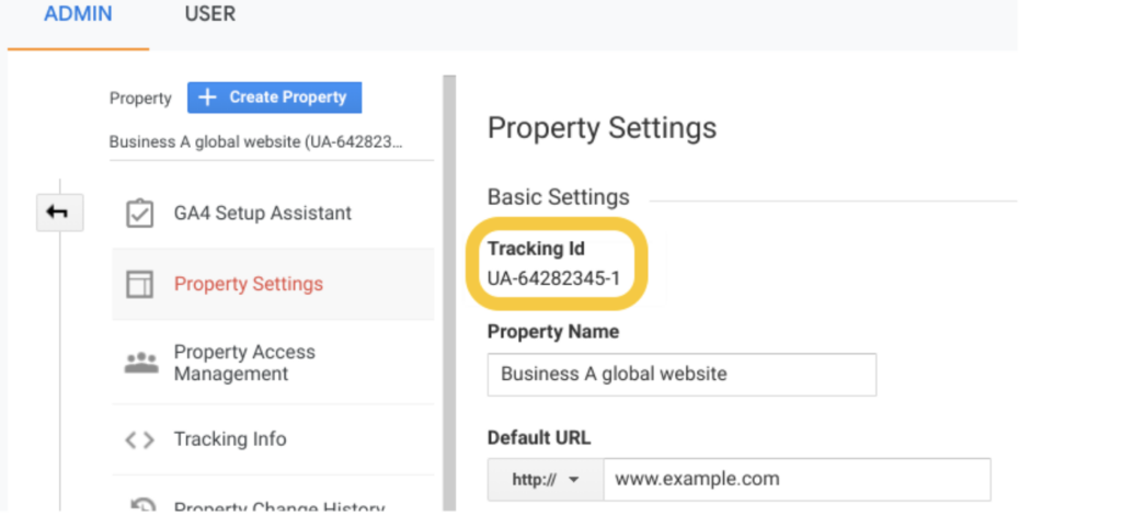 how to find your google analytics id