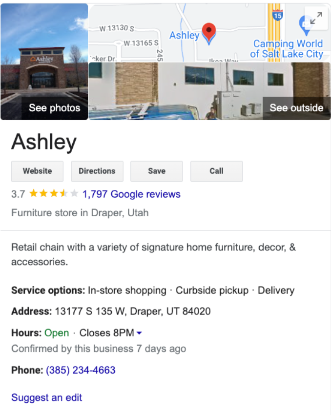Location Specific Google Business Profile