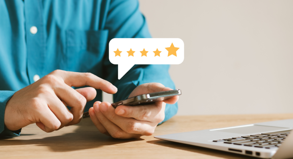 5 star review - word of mouth marketing