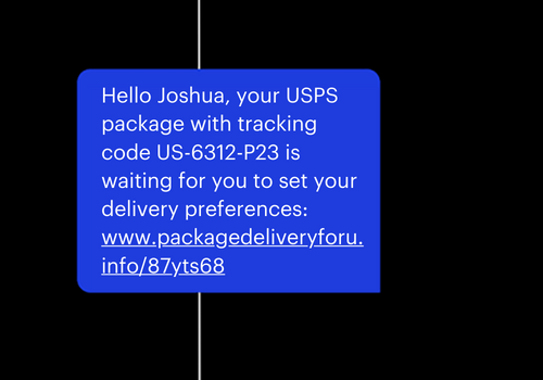 package delivery scam text