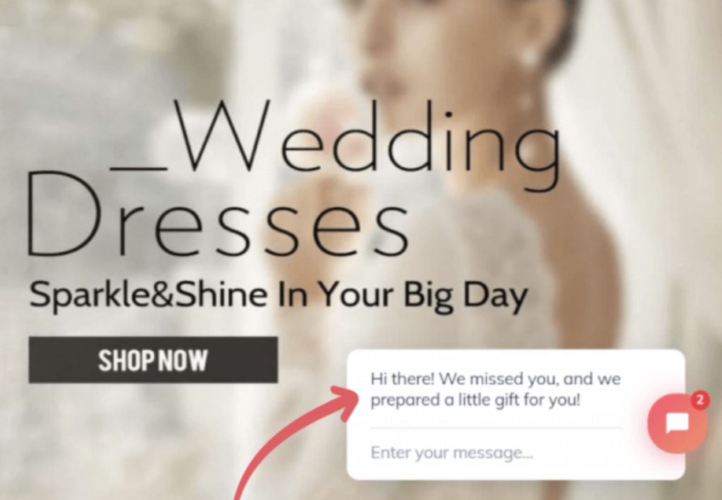 Midi Bridal: Welcome “Back” Message for Returning Customers