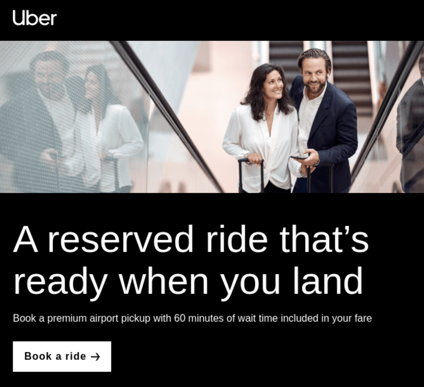 example of uber defining audience to increase website leads
