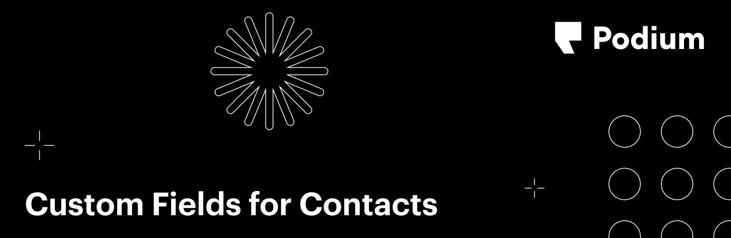What’s New in Podium: Custom Fields for Contacts