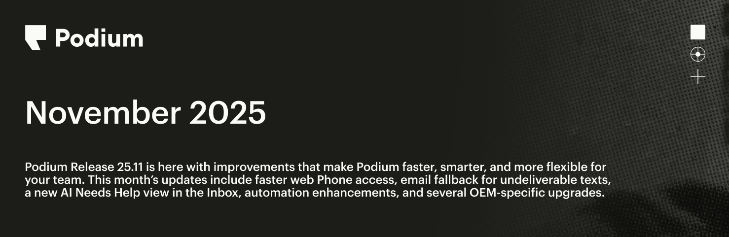 Podium Release 25.11