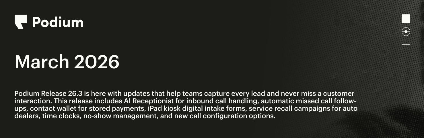 Podium Release 26.3